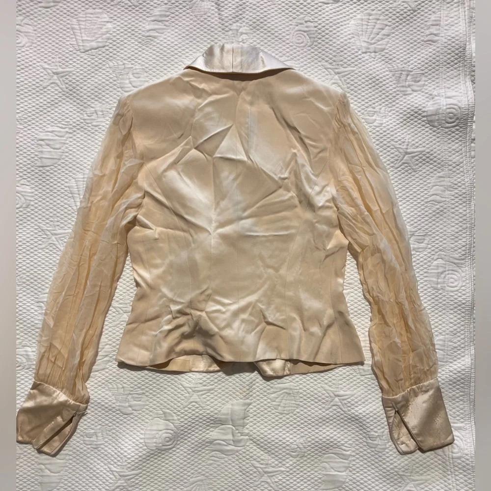 Lily Samii Blazer 100% Silk Sz 8